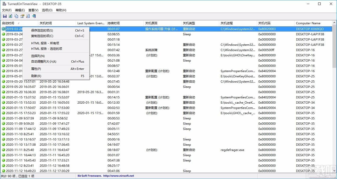 TurnedOnTimesView下载,电脑开关机记录查询软件